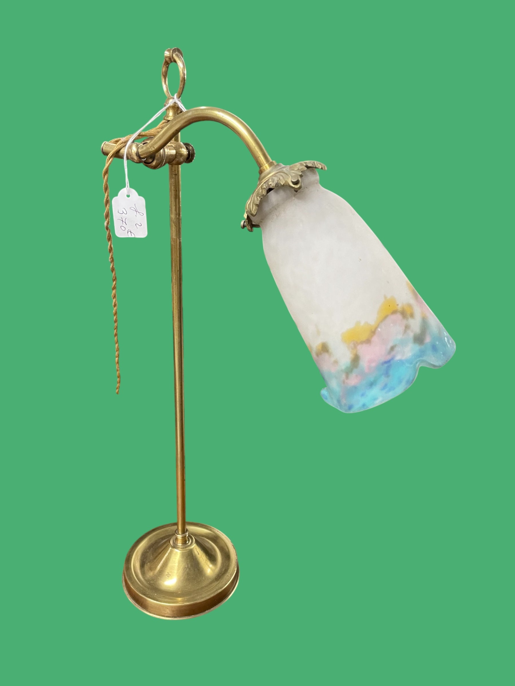 Lampe art déco pâte de verre Muller Frères Lunéville