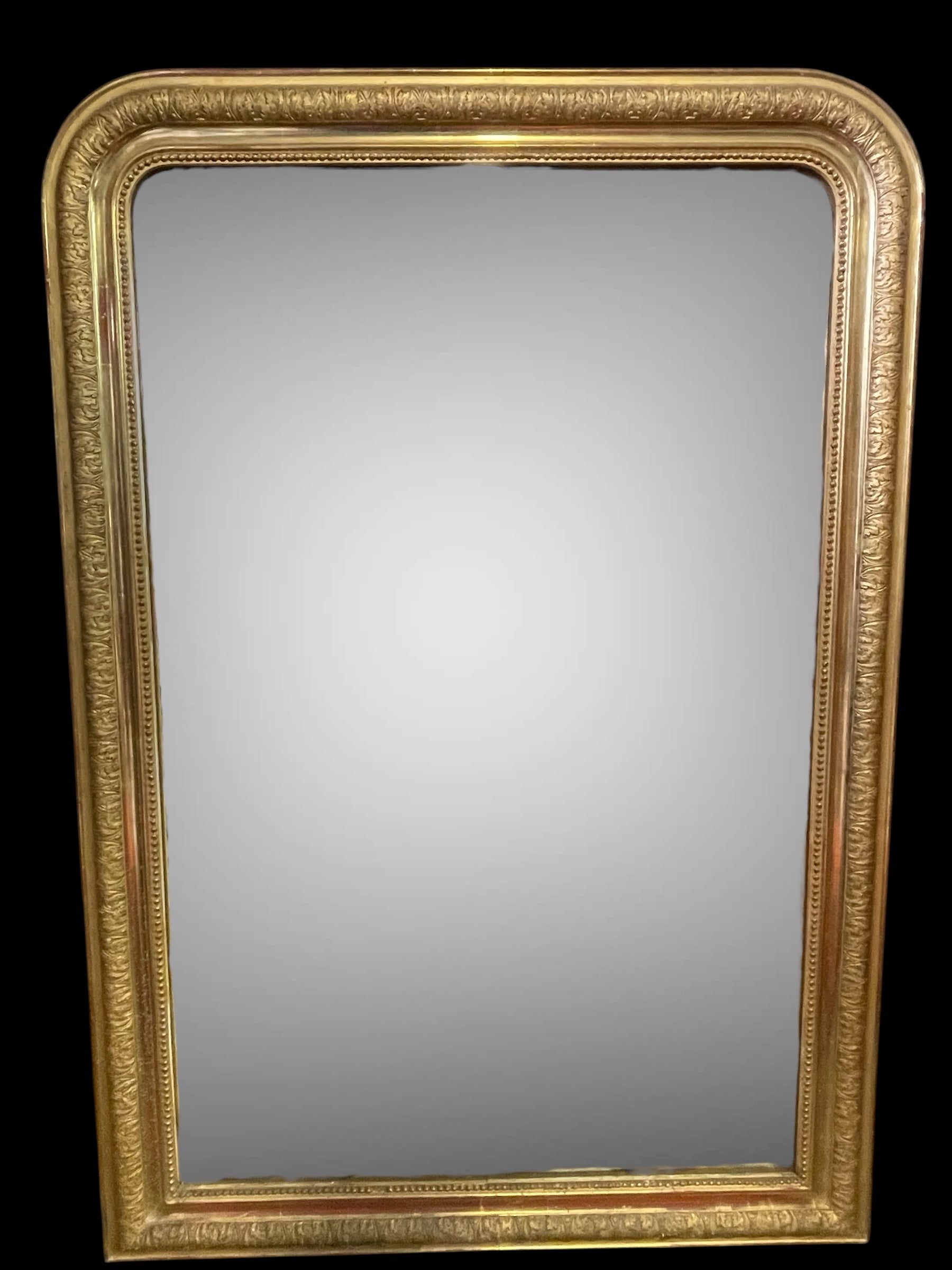 Grand miroir Louis Philippe Bois Doré