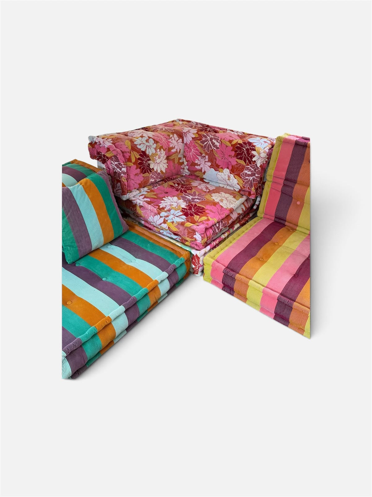CANAPÉ MODULABLE MAH JONG ROCHE BOBOIS DESIGN KENZO TAKADA HANS HOPFER