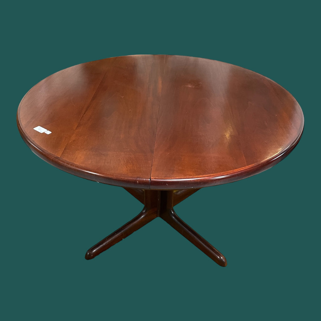 Table ronde scandinave en teck 120 cm