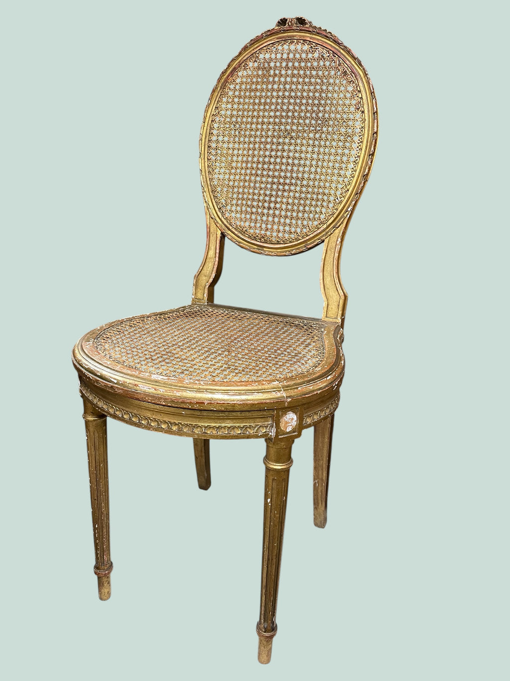 Petite chaise Louis XVI bois doré