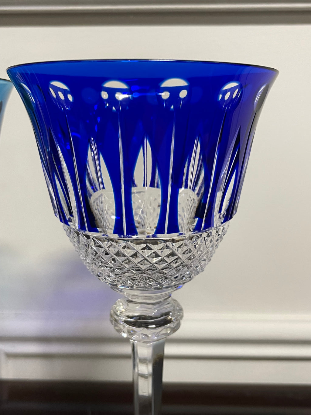6 VERRES ROEMERS EN CRISTAL DE COULEUR SAINT LOUIS MODÈLE TOMMY H: 19,6