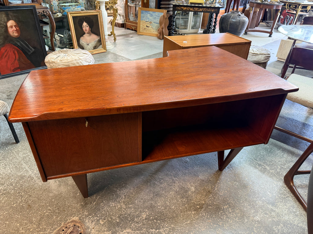 BUREAU BOOMERANG DOUBLE FACE PAR GORAN STRAND CIRCA 1960 SUÈDE