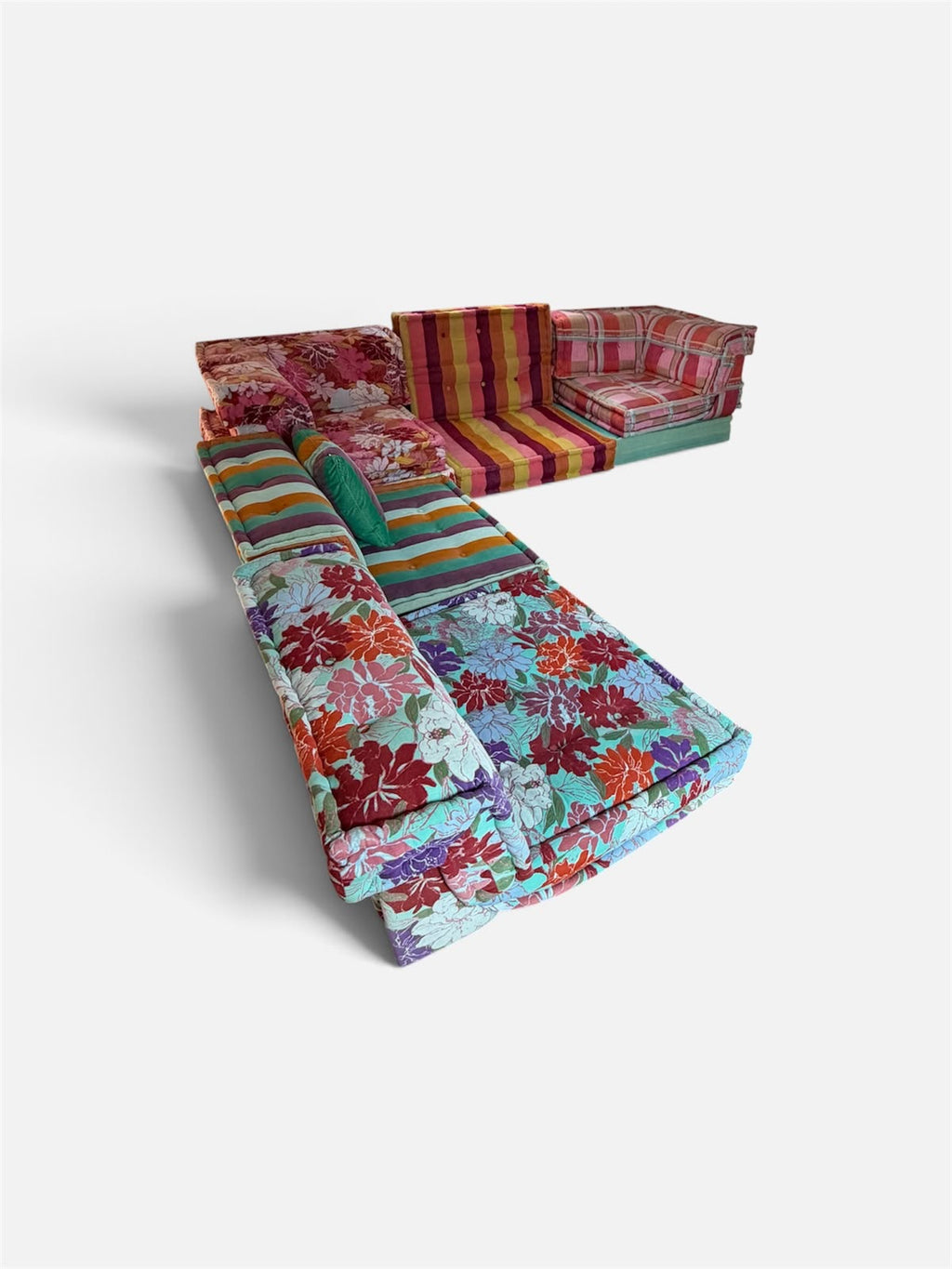 CANAPÉ MODULABLE MAH JONG ROCHE BOBOIS DESIGN KENZO TAKADA HANS HOPFER