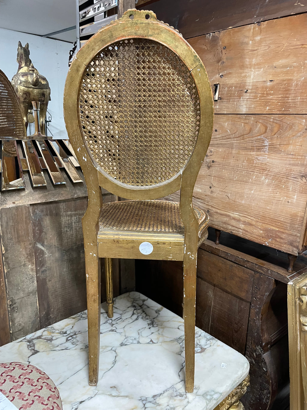 Petite chaise Louis XVI bois doré