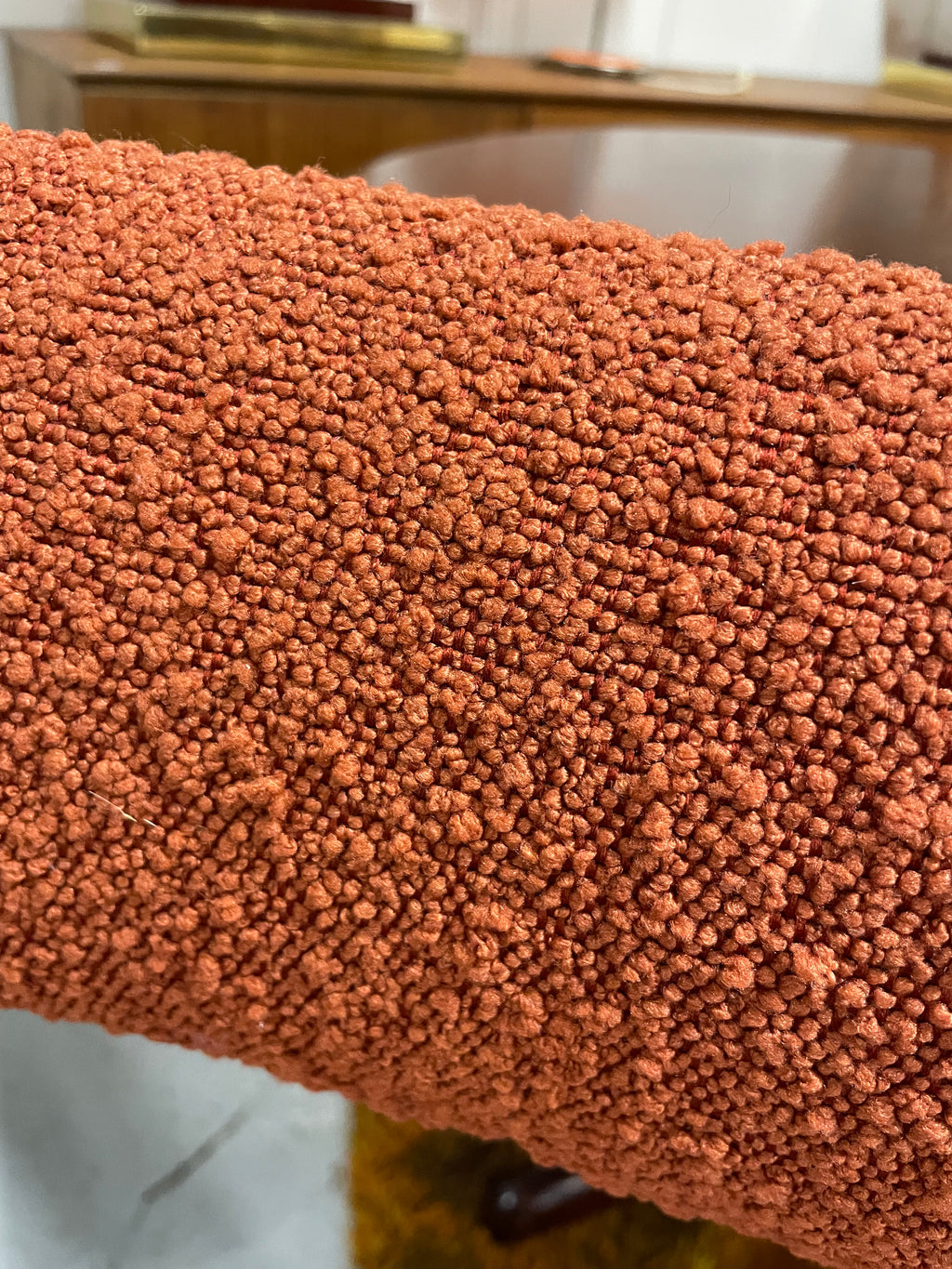 Suite de 4 chaises scandinaves terra cotta