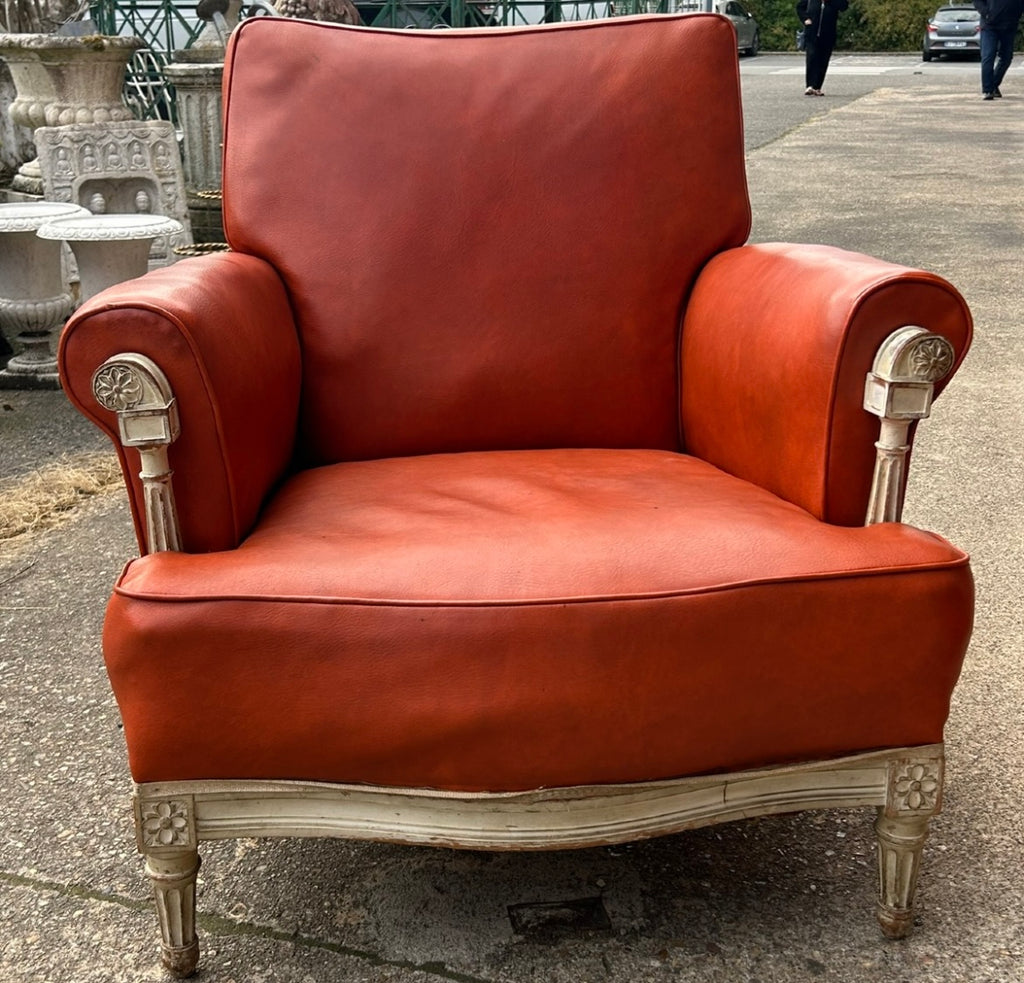 Paire de fauteuils bergères style néoclassique maison Jansen vers 1950