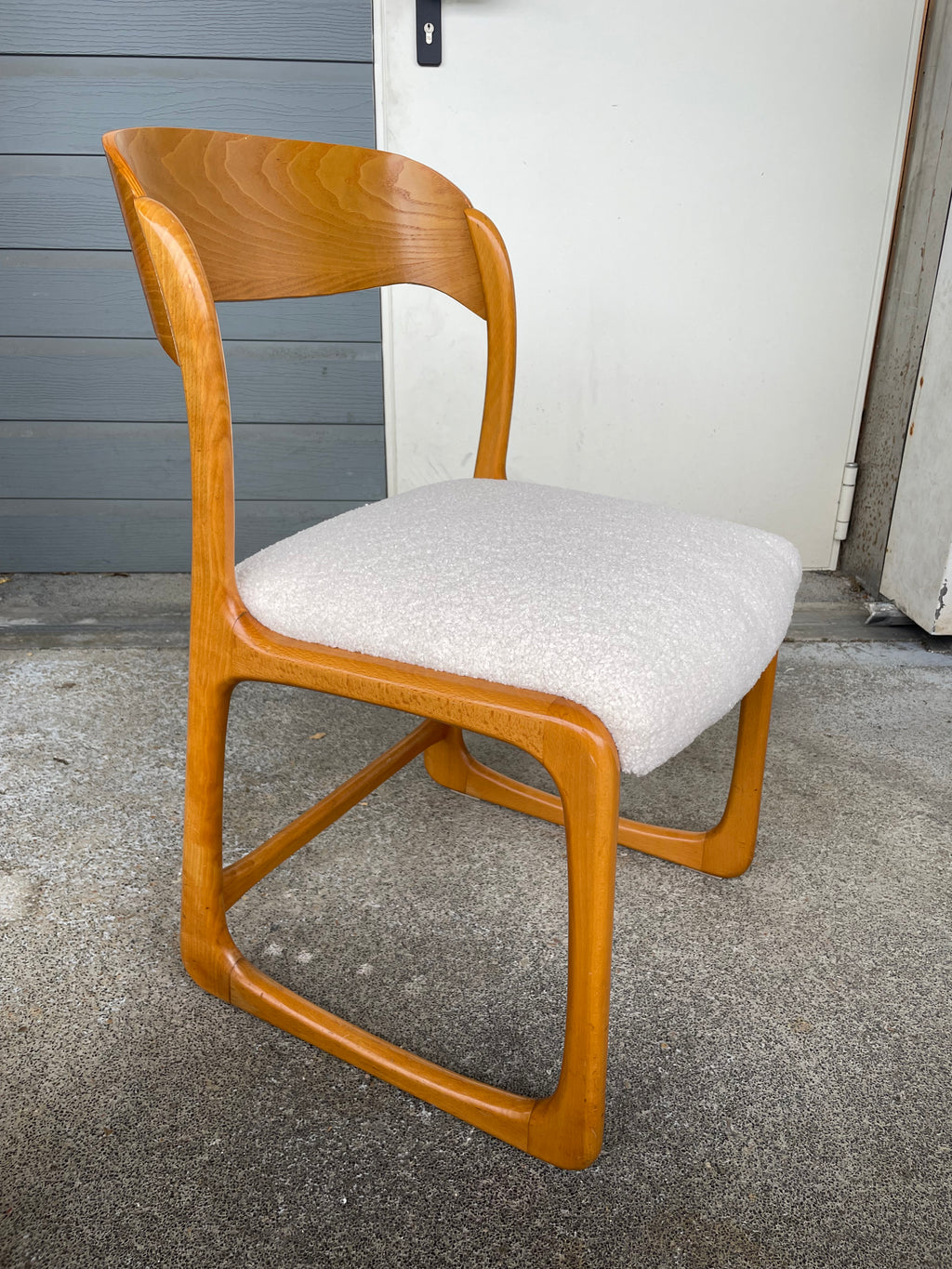 Set de 4 chaises Baumann Modèle Traîneau Luge