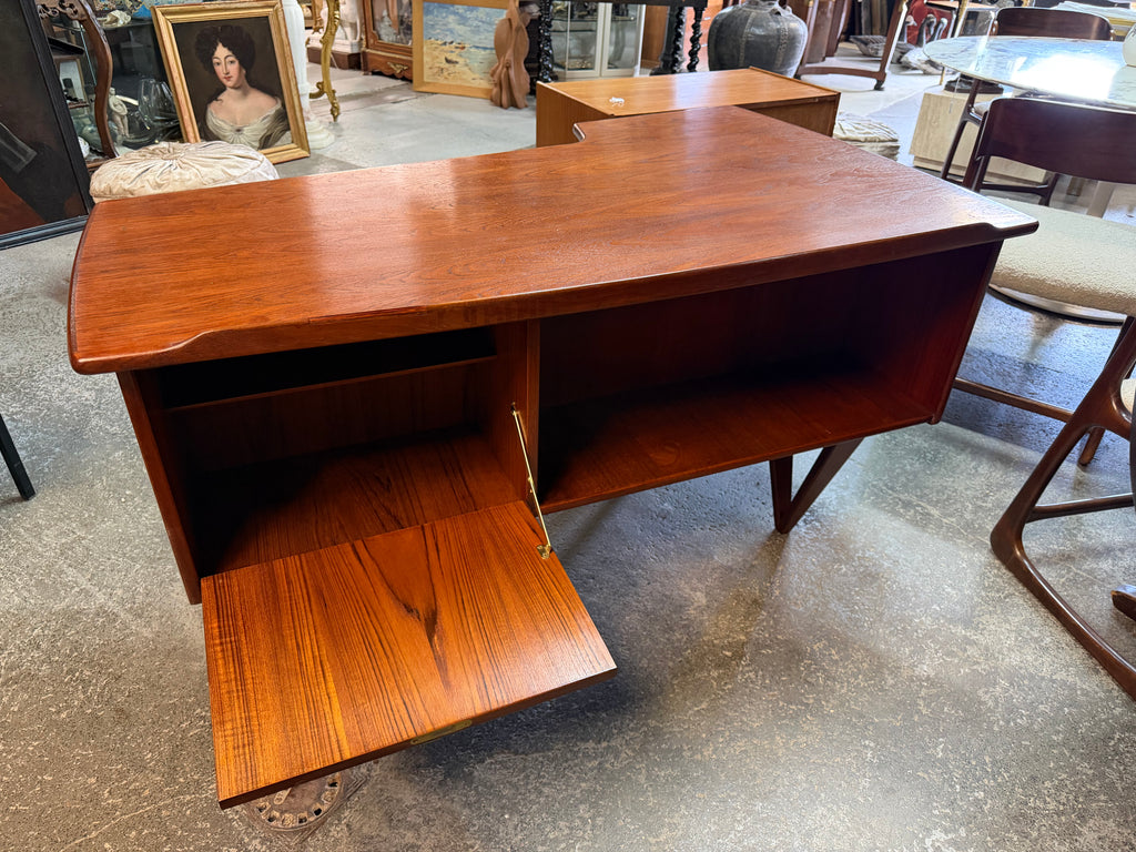 BUREAU BOOMERANG DOUBLE FACE PAR GORAN STRAND CIRCA 1960 SUÈDE
