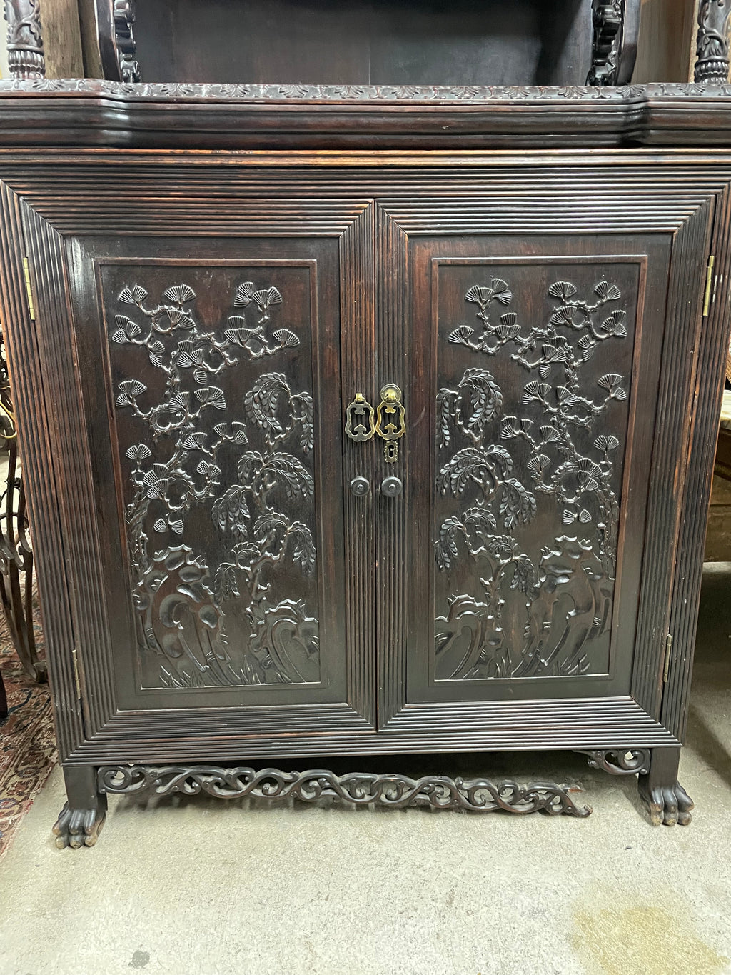 Meuble indochinois en bois exotique fin 19ème