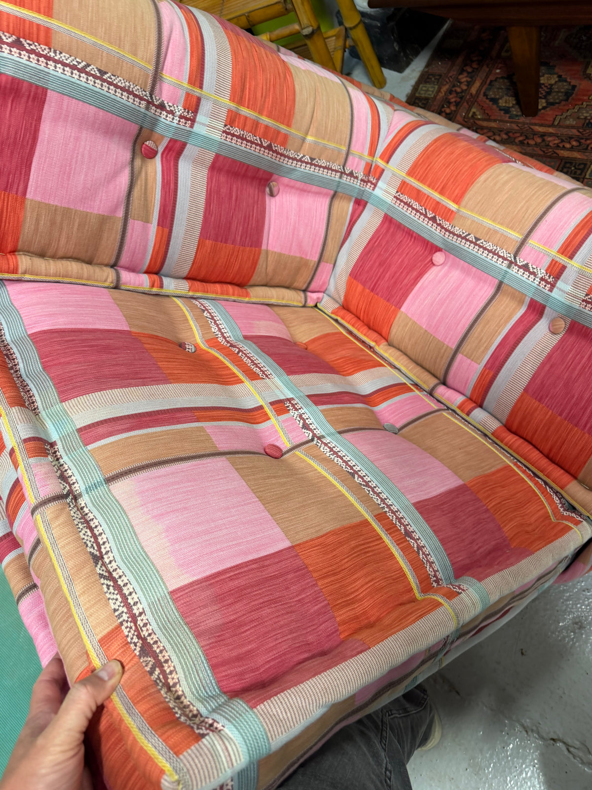 CANAPÉ MODULABLE MAH JONG ROCHE BOBOIS DESIGN KENZO TAKADA HANS HOPFER