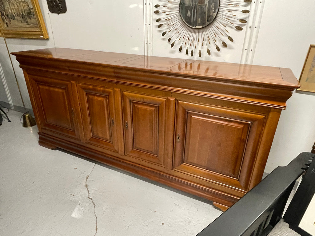 Enfilade 4 portes Louis Philippe en merisier