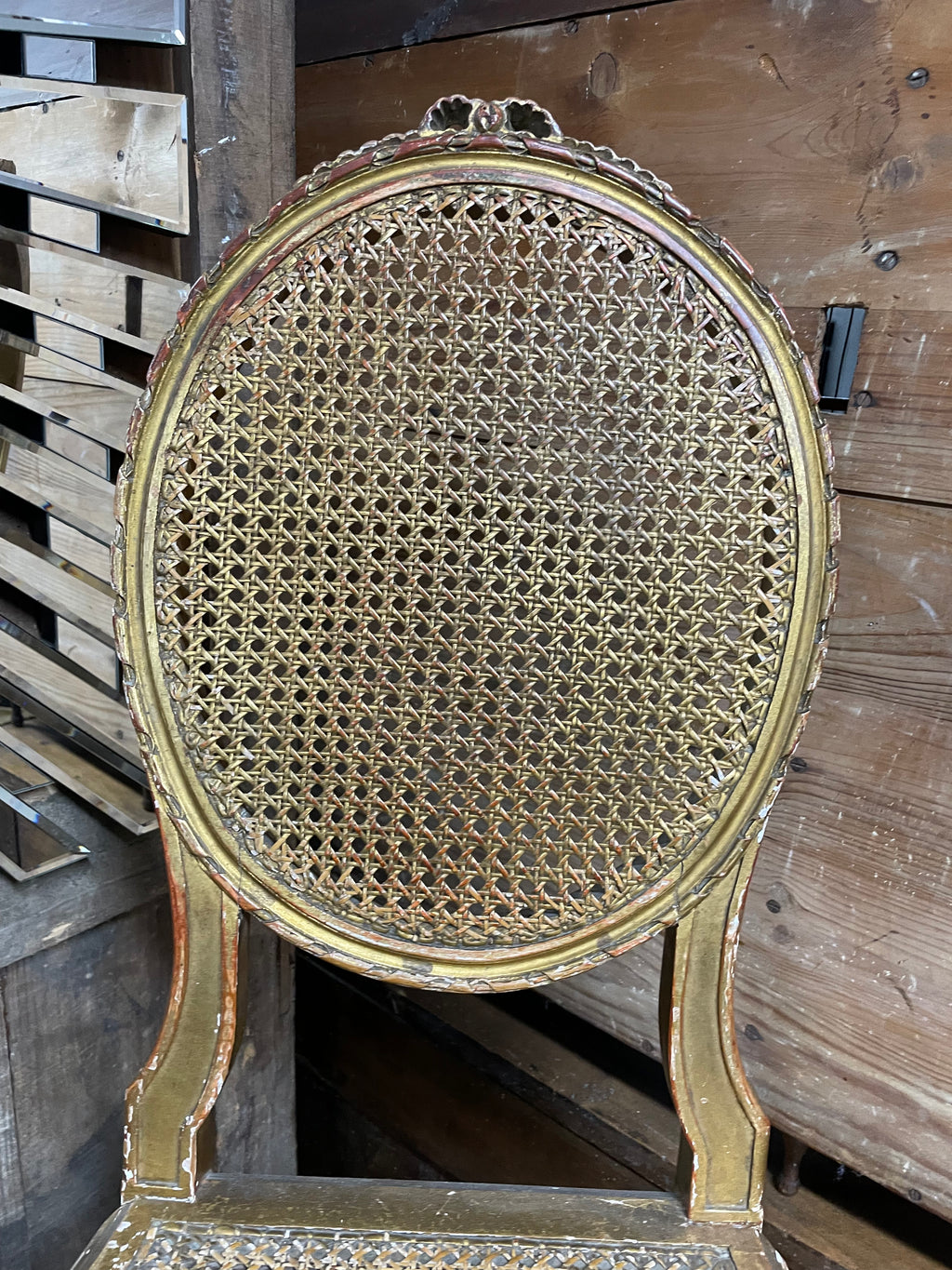 Petite chaise Louis XVI bois doré