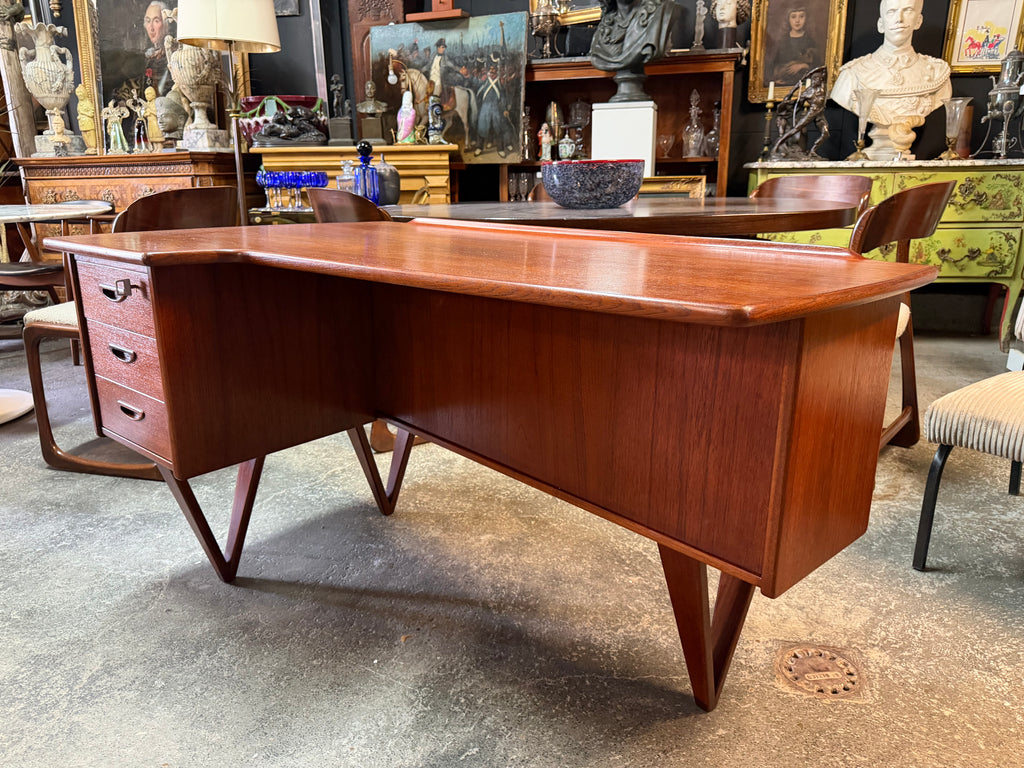 BUREAU BOOMERANG DOUBLE FACE PAR GORAN STRAND CIRCA 1960 SUÈDE