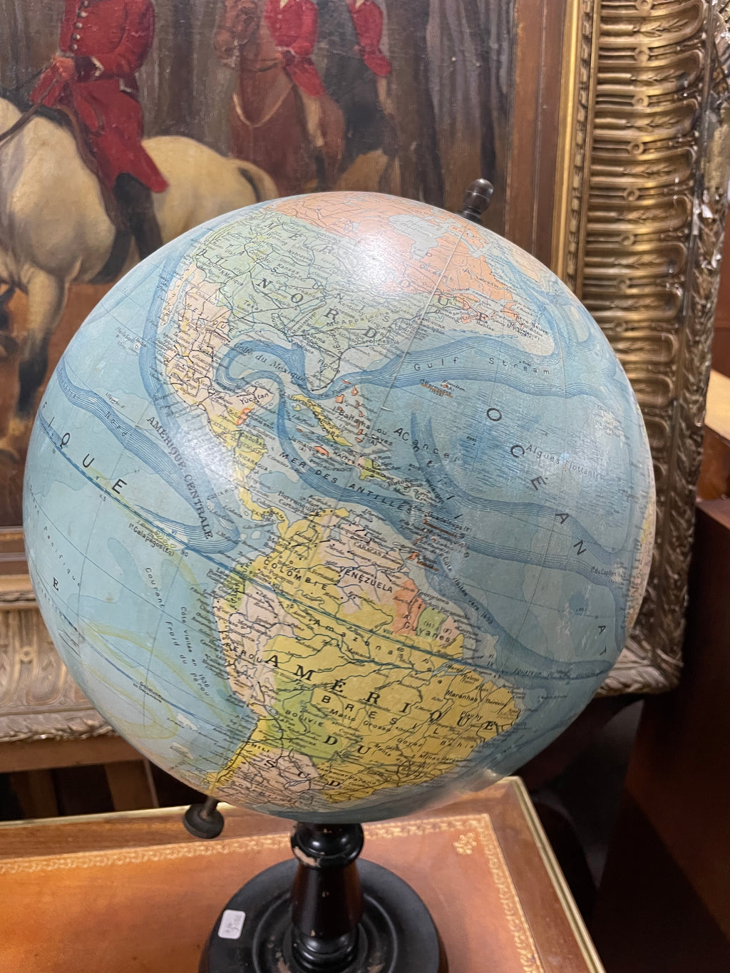 Globe terrestre époque début XXème