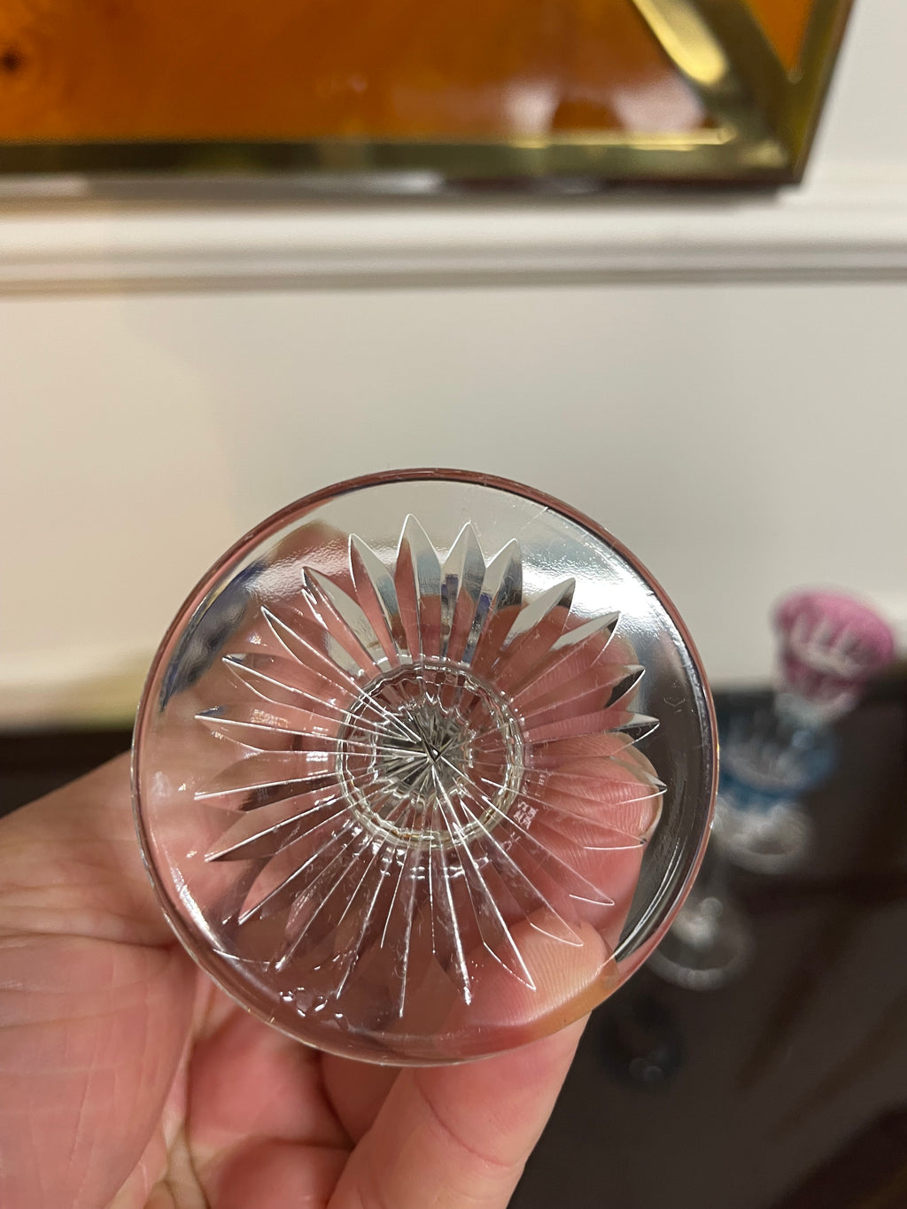 Vendus - 6 VERRES À LIQUEUR EN CRISTAL DE COULEUR SAINT LOUIS MODÈLE TOMMY H: 13,5