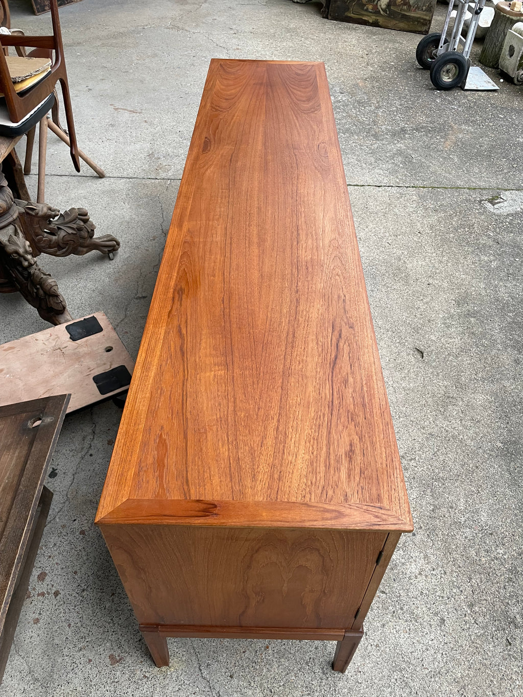 Enfilade Scandinave En Teck Circa 1960 198 Cm