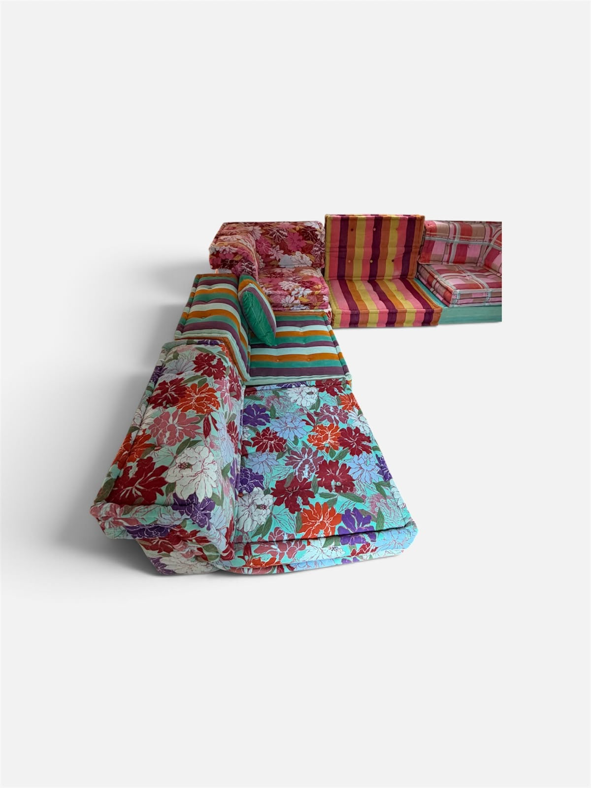 CANAPÉ MODULABLE MAH JONG ROCHE BOBOIS DESIGN KENZO TAKADA HANS HOPFER