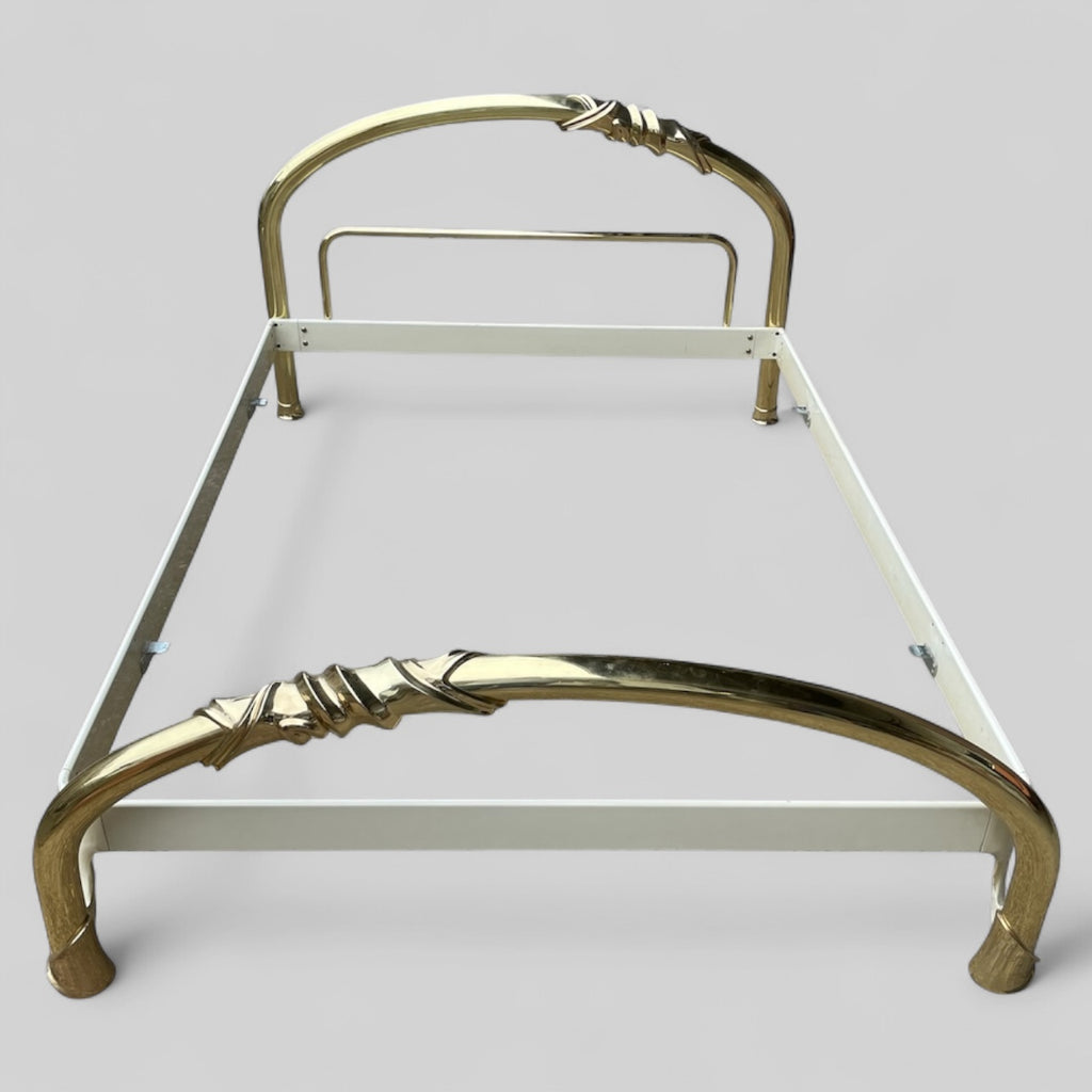 Lit en laiton design années 1970 signé Lipparini