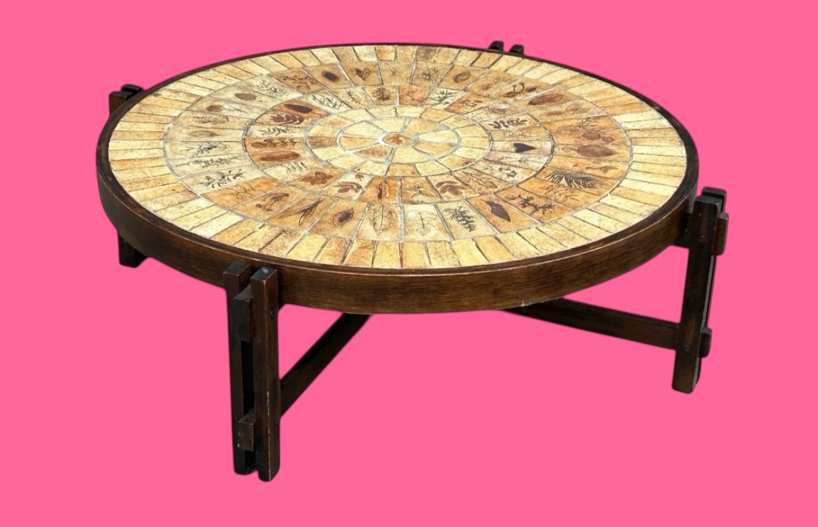 Table les Herbiers Par Roger Capron - Céramique 1960 Vallauris