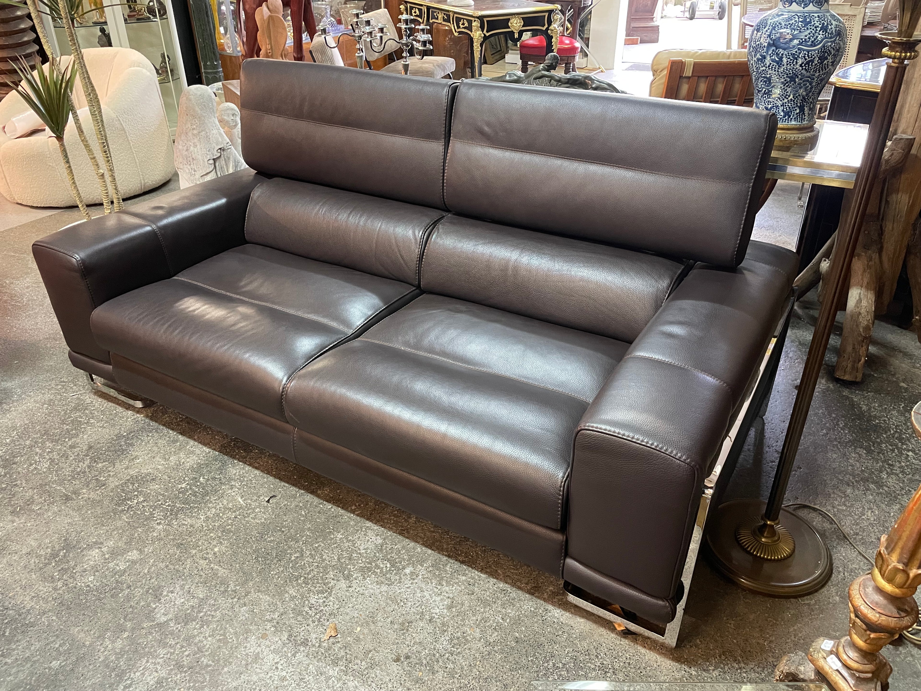 Canapé en Cuir Roche et Bobois