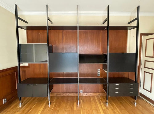 Bibliothèque Modulable George Nelson Pour Mobilier International Circa 1970