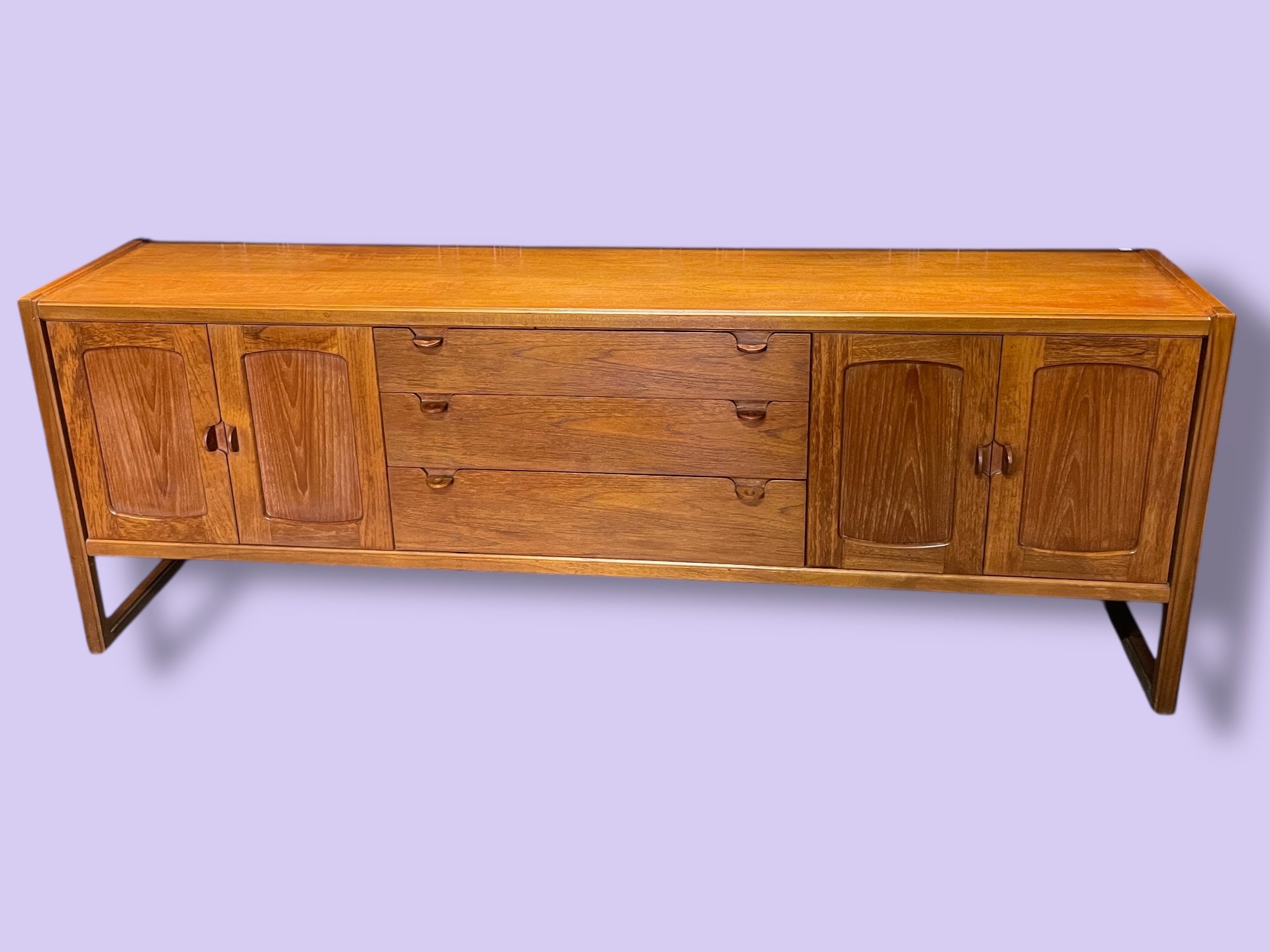 VENDUE - Enfilade Style Scandinave En Teck Circa 1960 213 cm