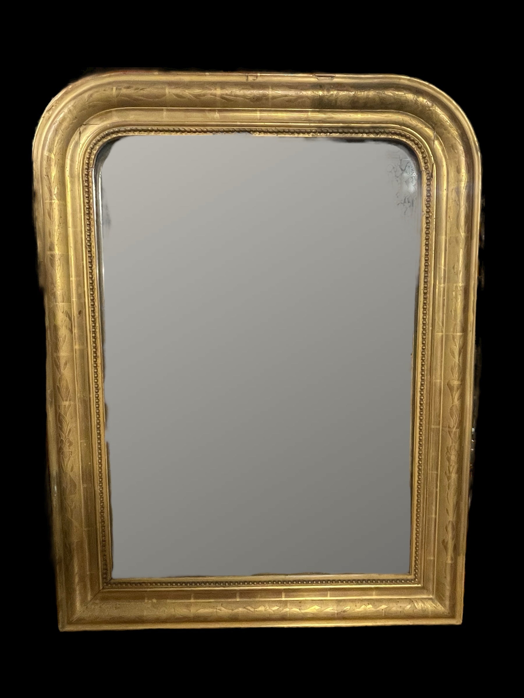 Petit miroir doré Louis Philippe