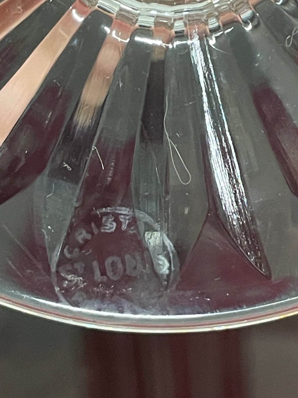 6 FLÛTES À CHAMPAGNE EN CRISTAL DE COULEUR SAINT LOUIS MODÈLE TOMMY H: 20,5