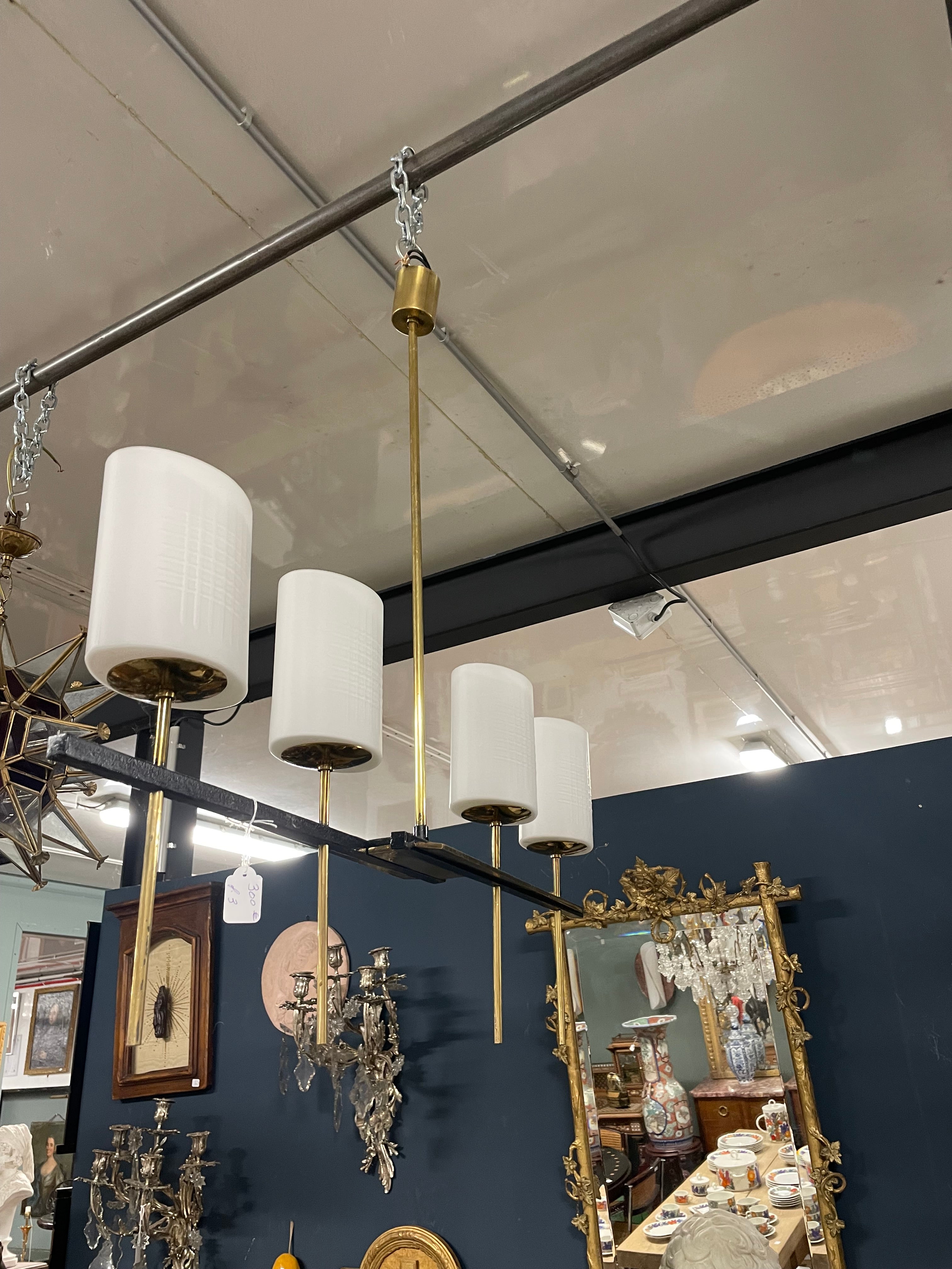 Lustre des années 1960 opalines