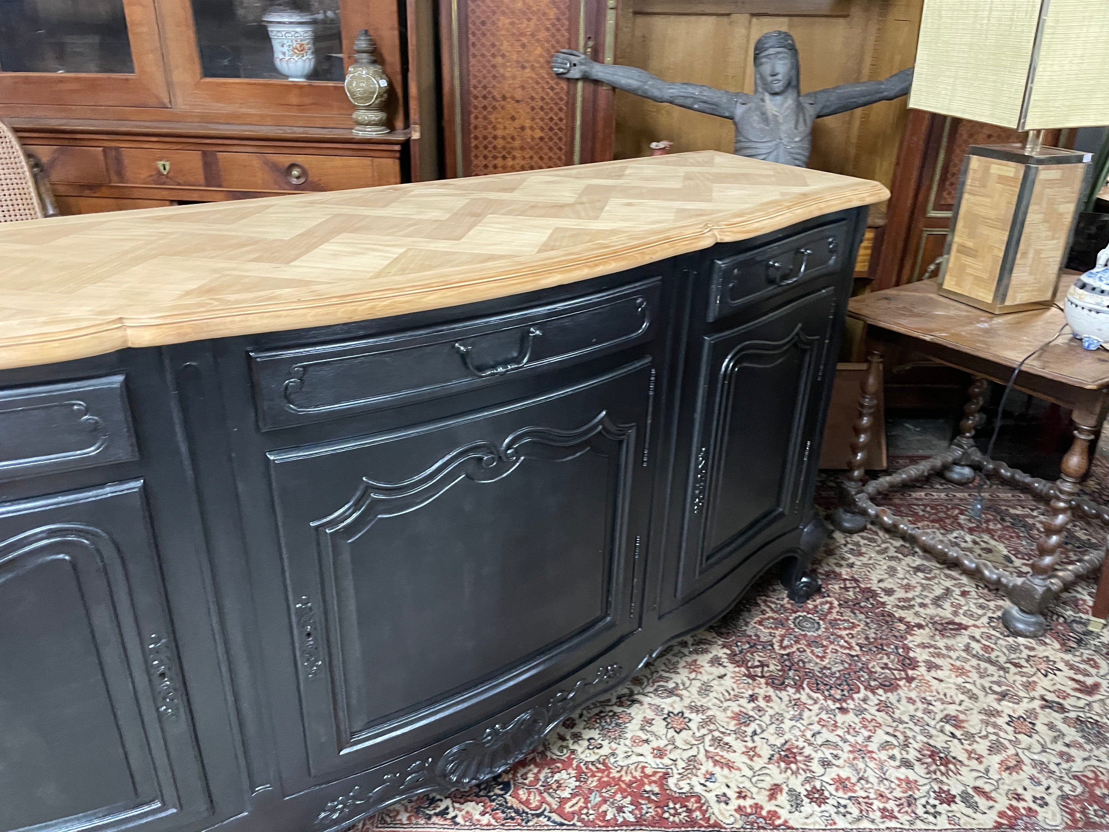 Enfilade style Louis XV merisier