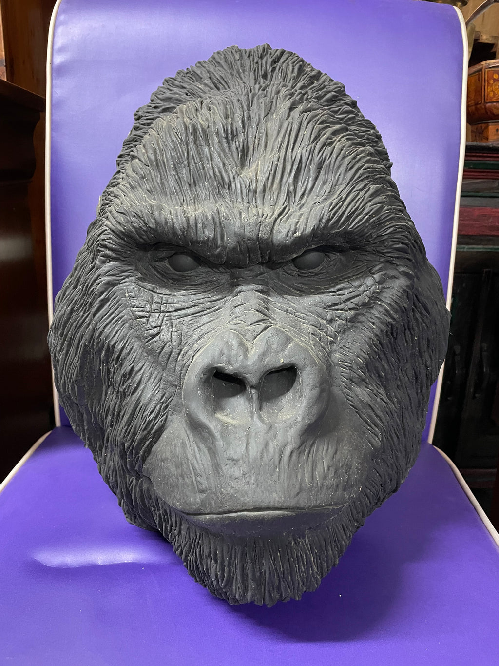 Tête de singe en mousse Décoration murale