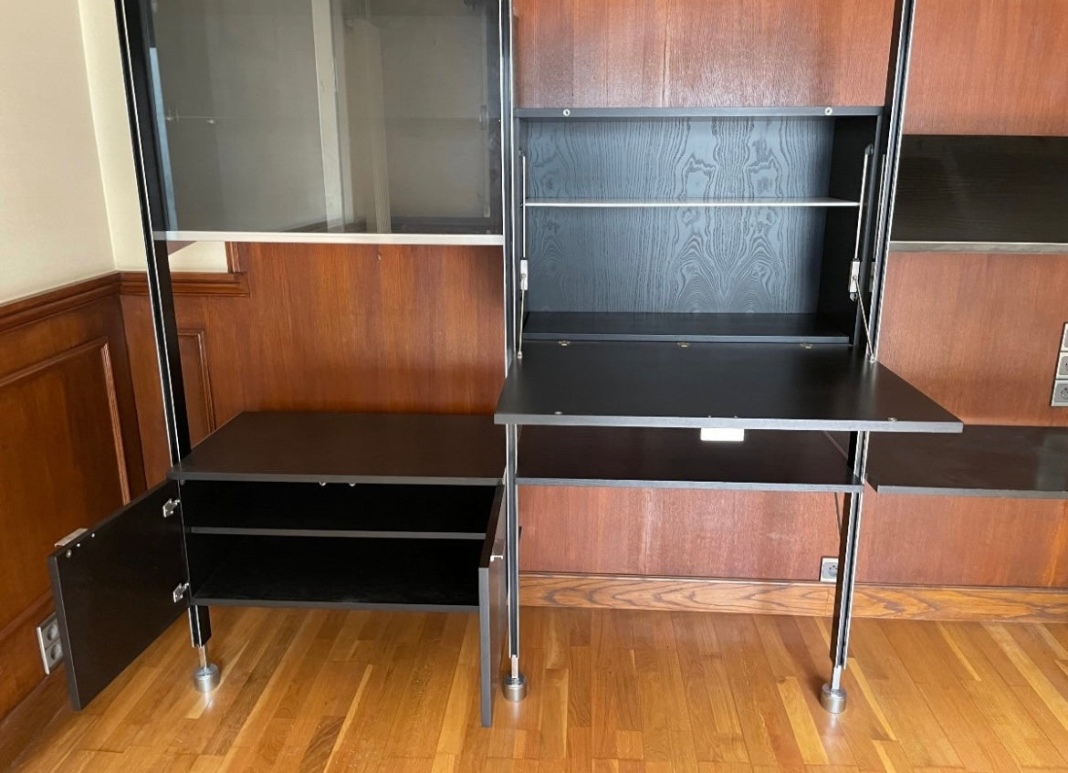 Bibliothèque Modulable George Nelson Pour Mobilier International Circa 1970
