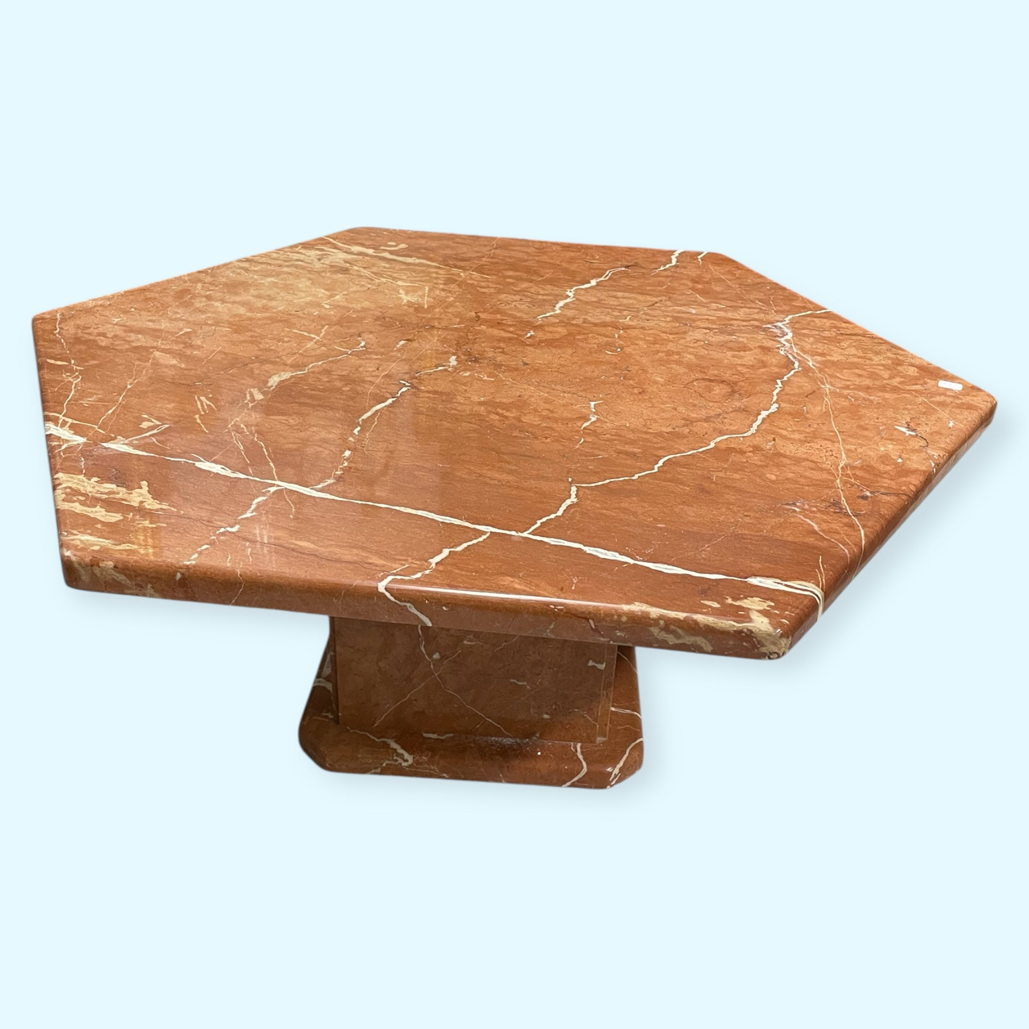 Table basse vintage en marbre
