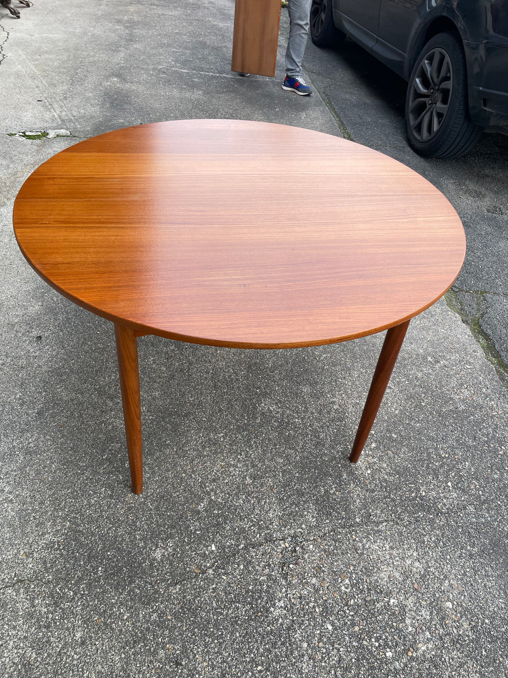 Table ronde extensible en teck danois d’Elsteds Mobelfabrik Agerbaek