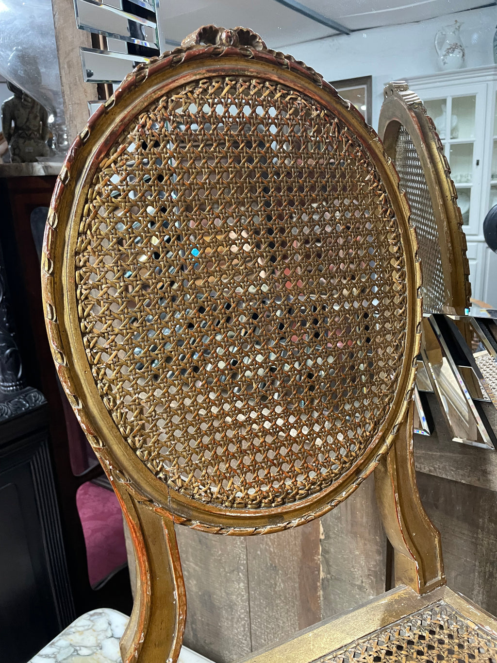 Petite chaise Louis XVI bois doré