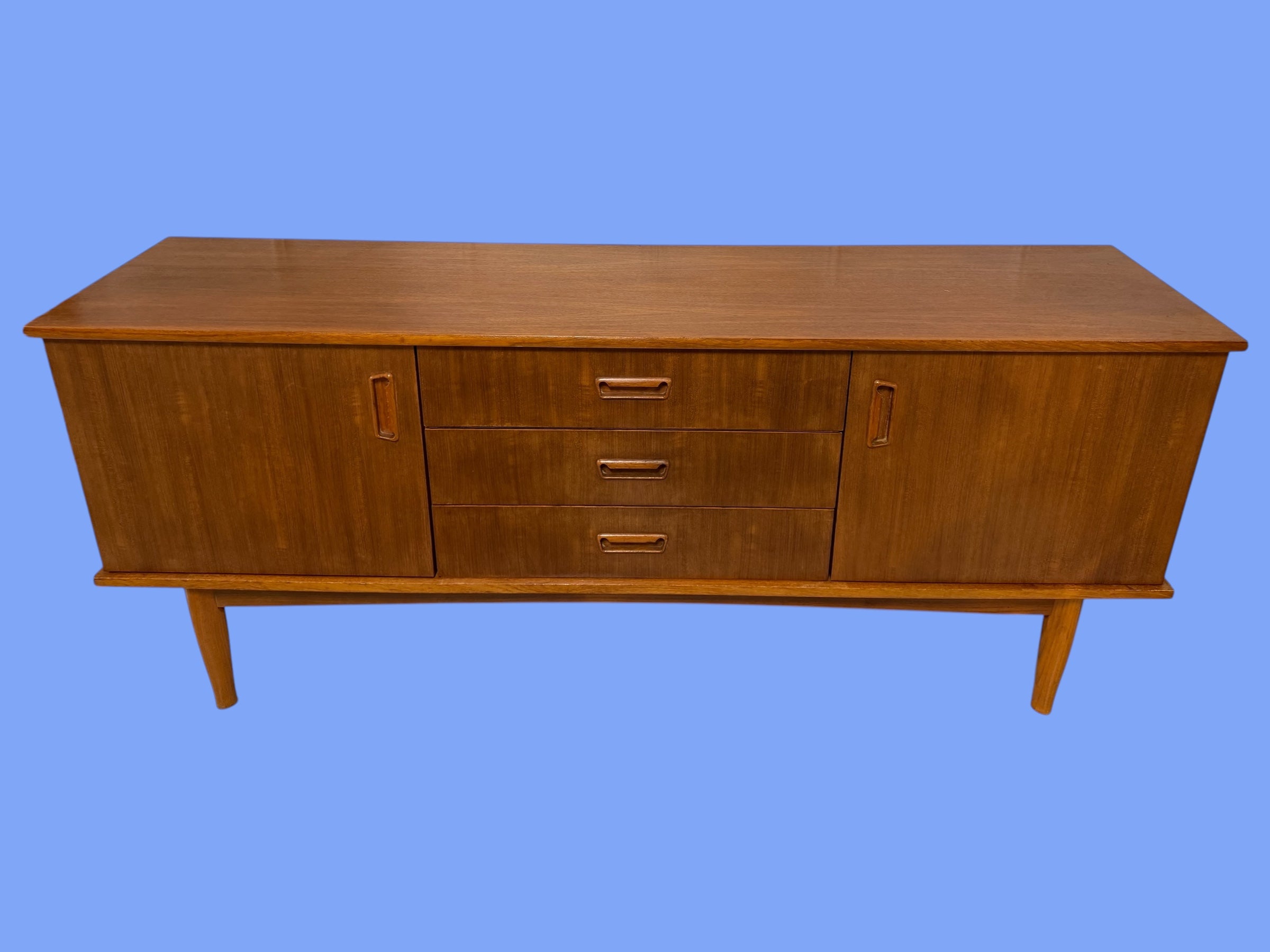Enfilade en teck scandinave vers 1960