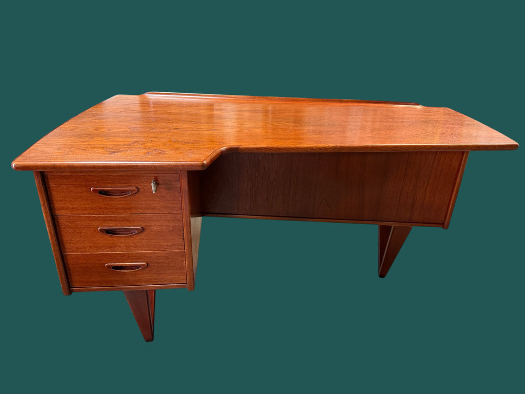 BUREAU BOOMERANG DOUBLE FACE PAR GORAN STRAND CIRCA 1960 SUÈDE