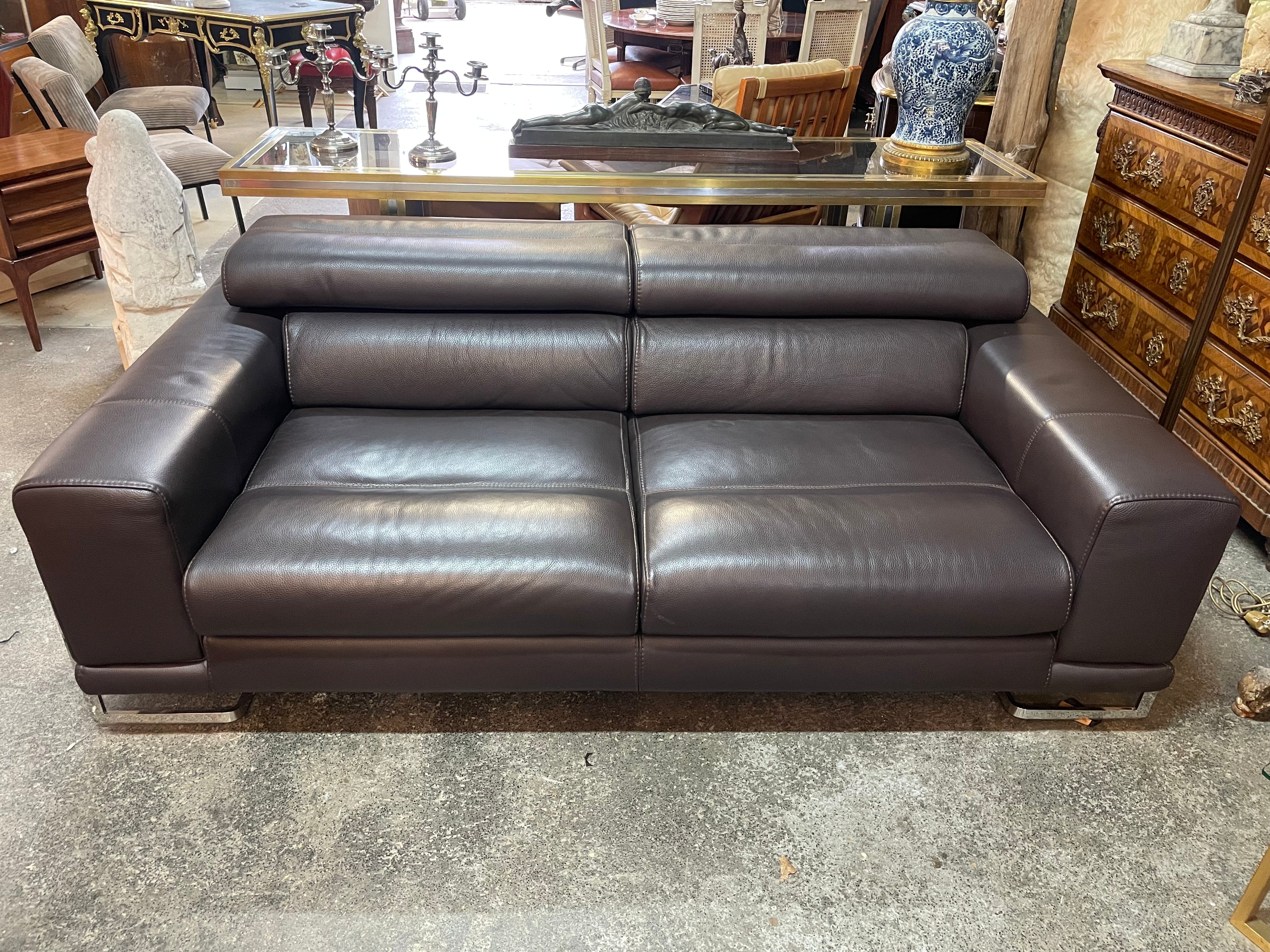 Canapé en Cuir Roche et Bobois