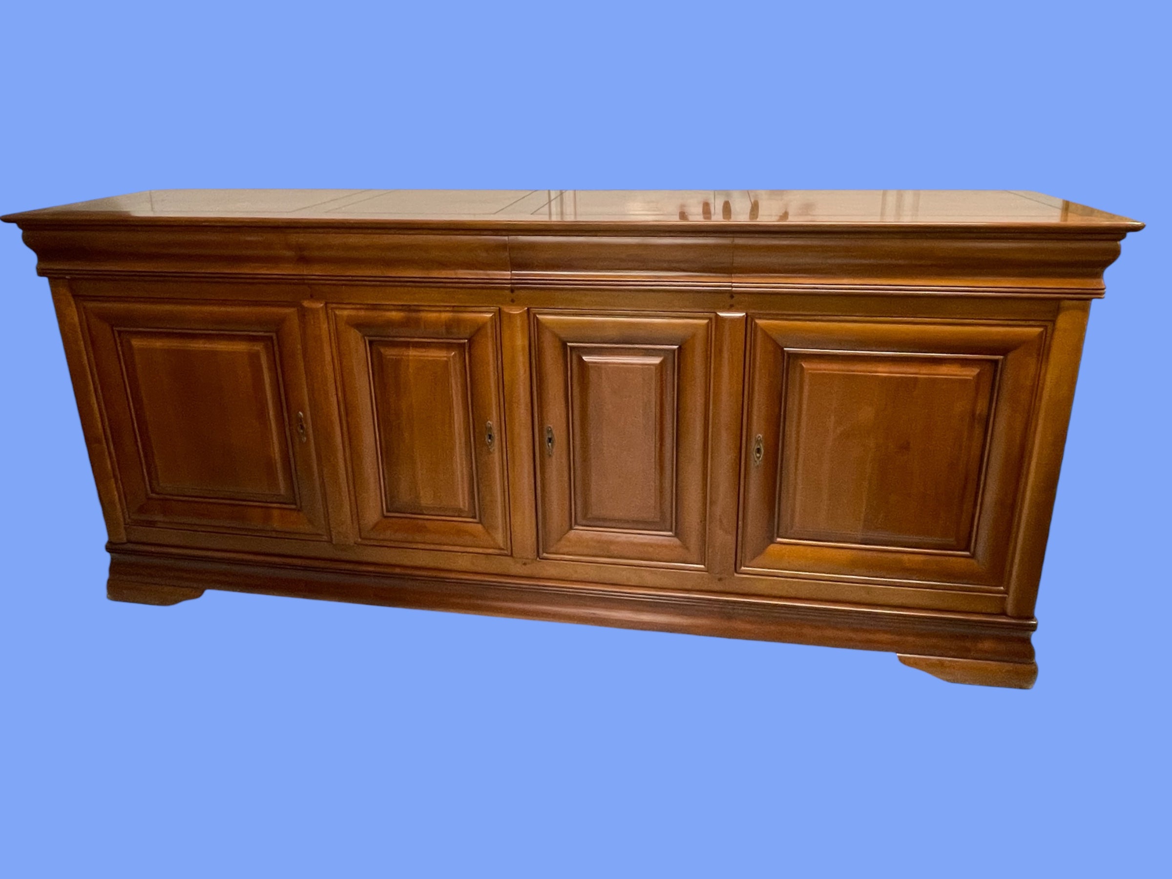 Enfilade 4 portes Louis Philippe en merisier