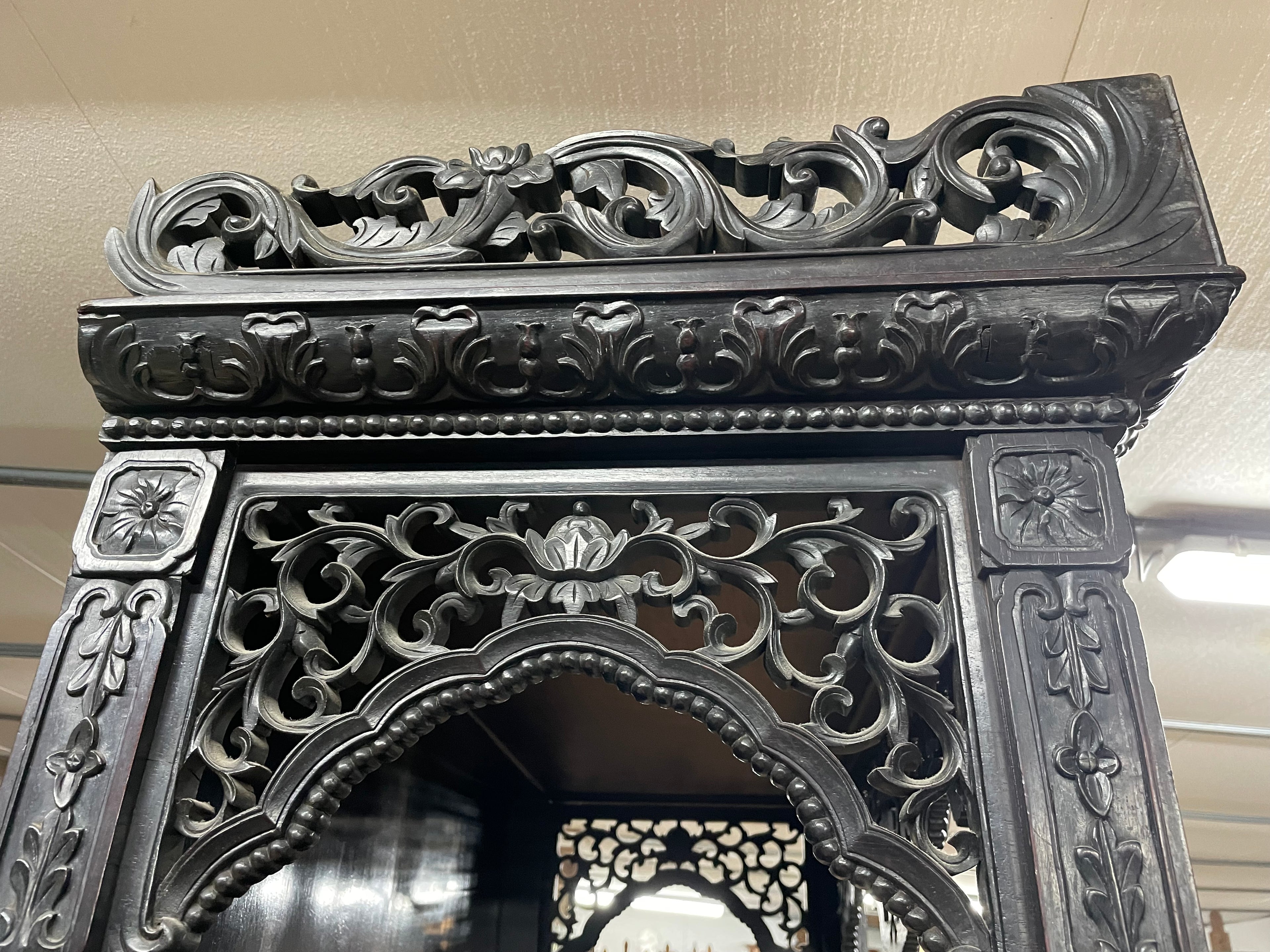 Meuble indochinois en bois exotique fin 19ème