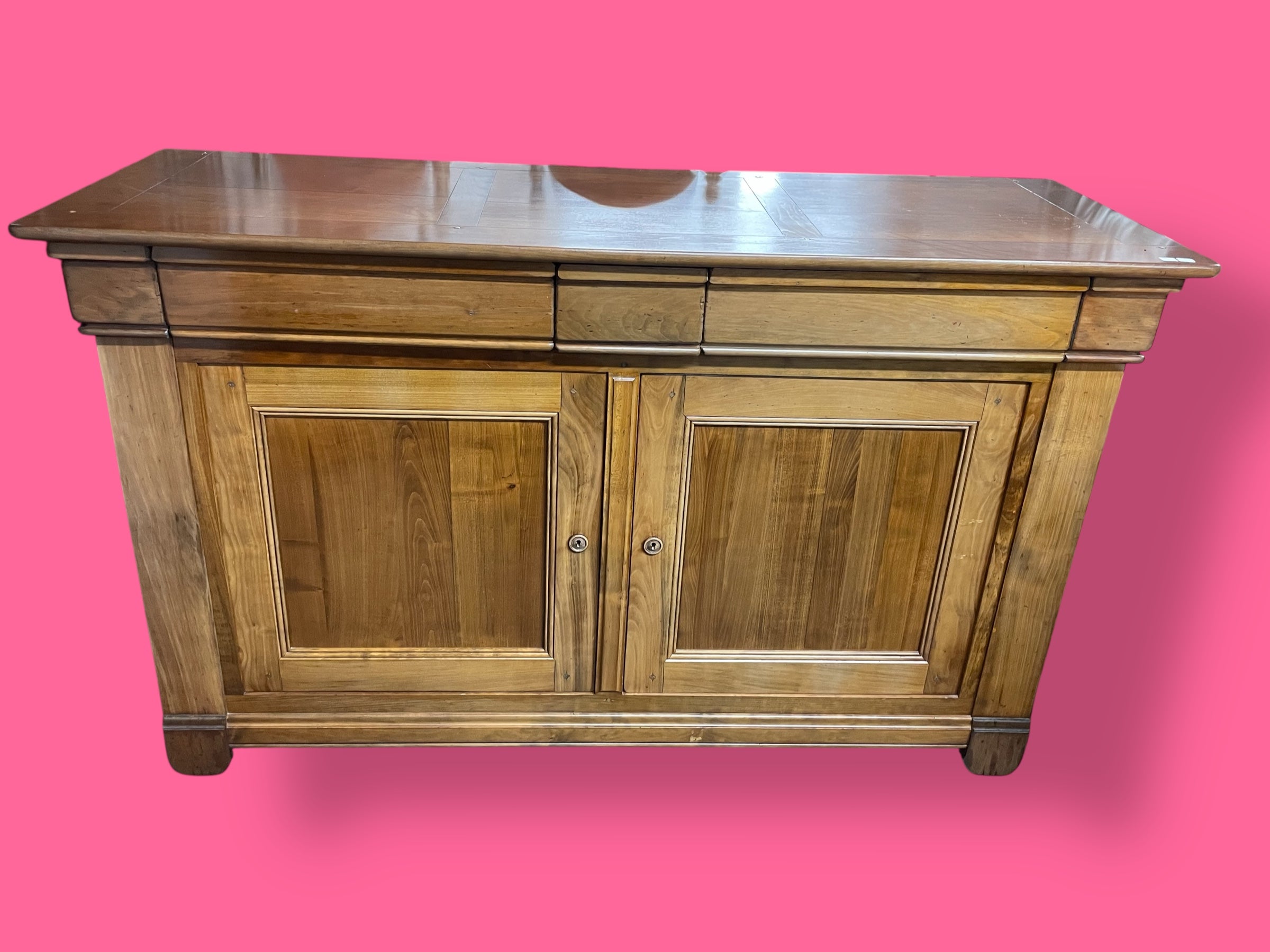 Buffet moderne merisier style Louis Philippe