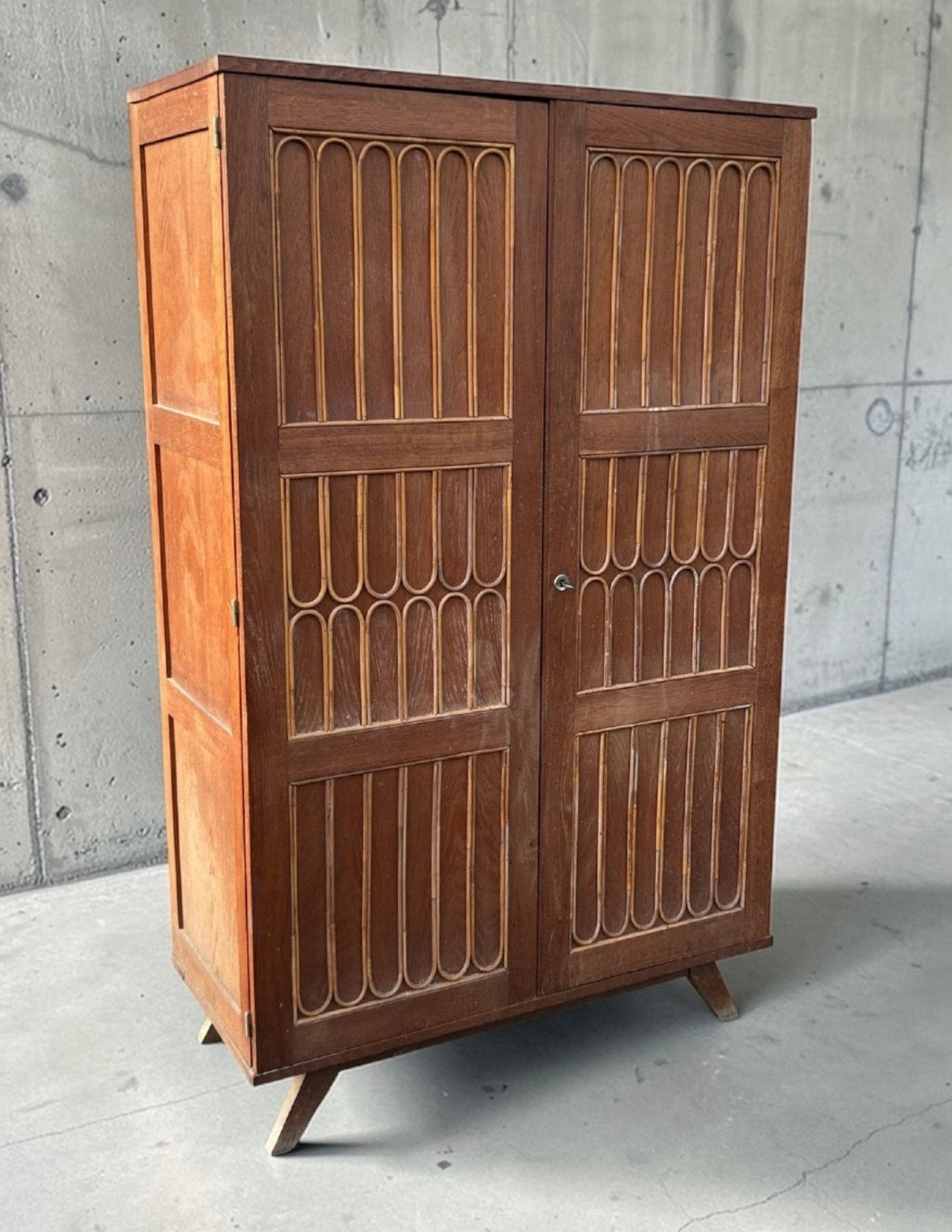 RENÉ GABRIEL RARE ARMOIRE VERS 1945-50 MOBILIER DE LA RECONSTRUCTION - APRÈS GUERRE