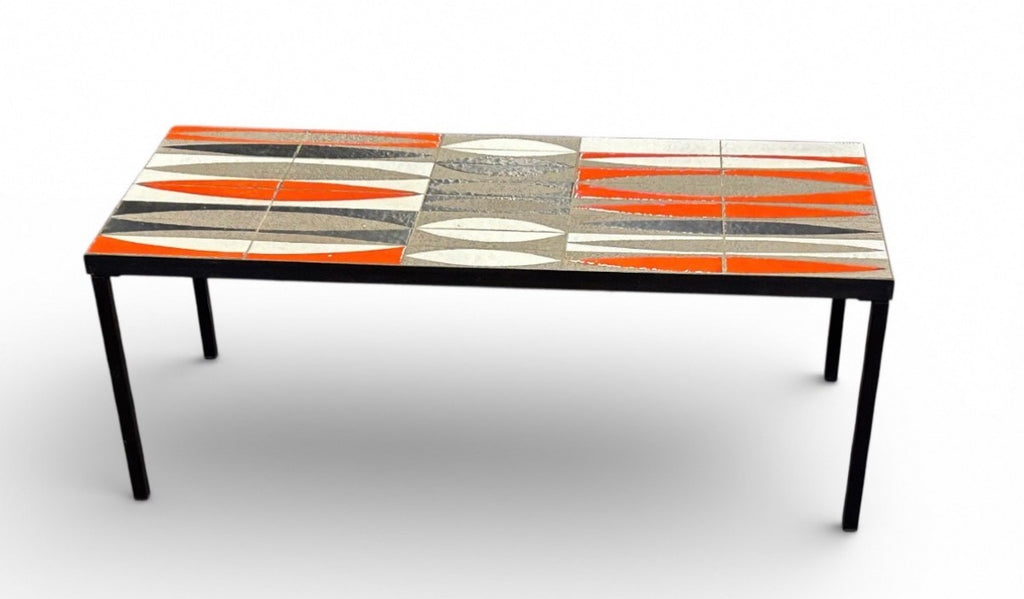 TABLE BASSE NAVETTES DE ROGER CAPRON VALLAURIS FRANCE ANNÉES 1960