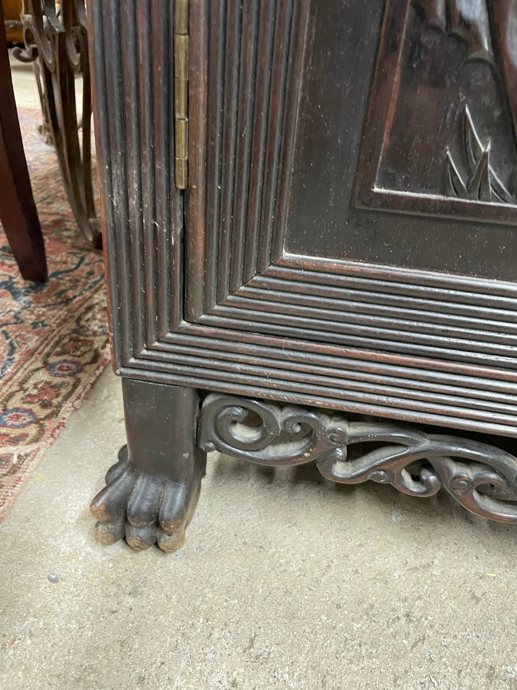 Meuble indochinois en bois exotique fin 19ème