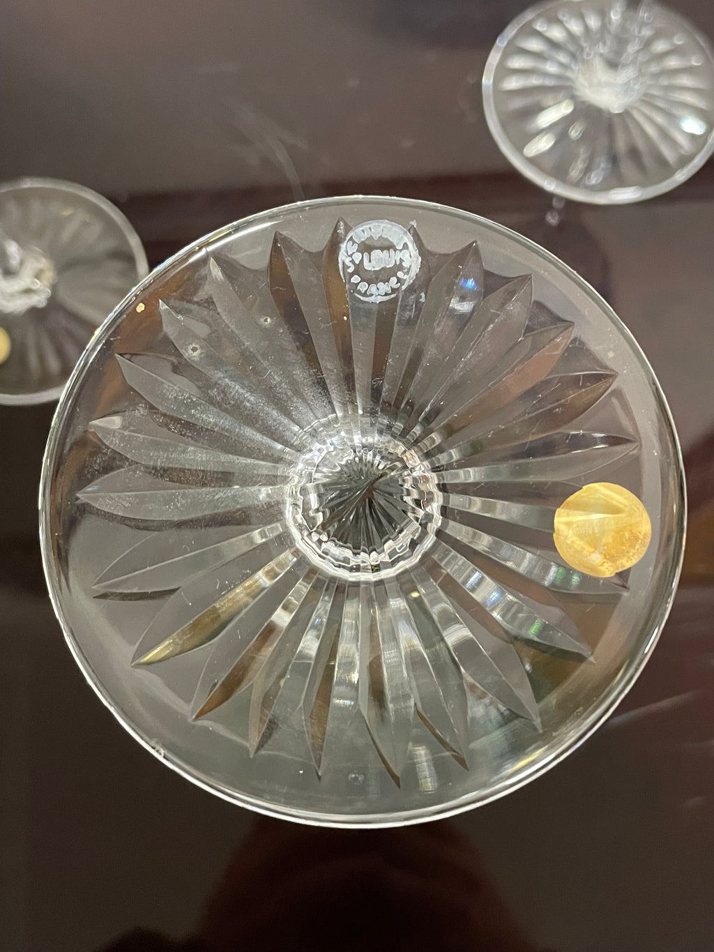 6 VERRES ROEMERS EN CRISTAL DE COULEUR SAINT LOUIS MODÈLE TOMMY H: 19,6