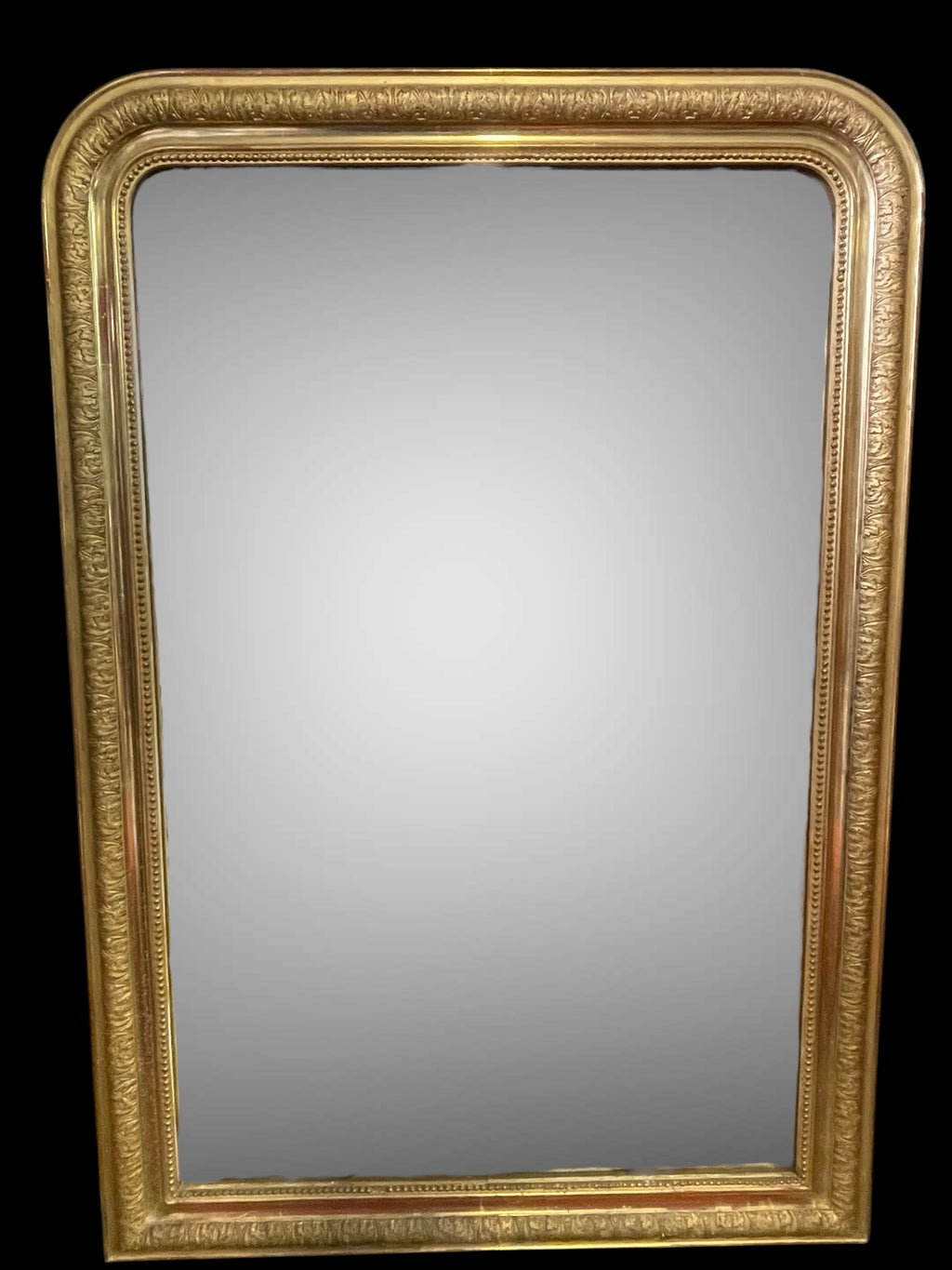 Grand miroir Louis Philippe Bois Doré