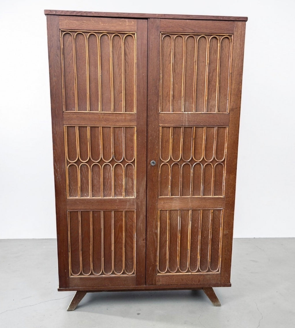 RENÉ GABRIEL RARE ARMOIRE VERS 1945-50 MOBILIER DE LA RECONSTRUCTION - APRÈS GUERRE
