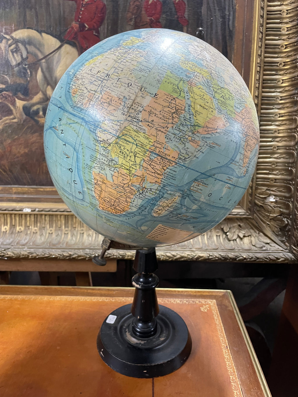 Globe terrestre époque début XXème