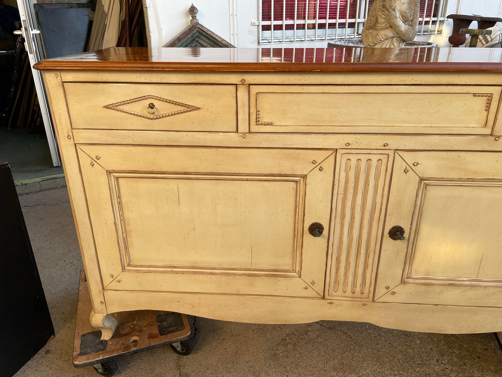 Buffet Tiffany en merisier style louis xv louis xvi bois patiné